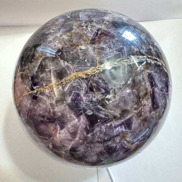 Chevron Amethyst / Dream Amethyst Crystal Sphere / Crystal Ball - 140mm