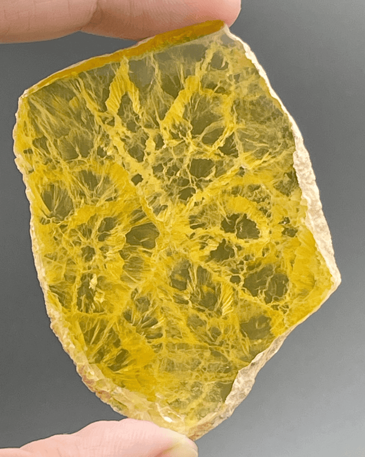 Yellow Fluorite Slab - Namibia