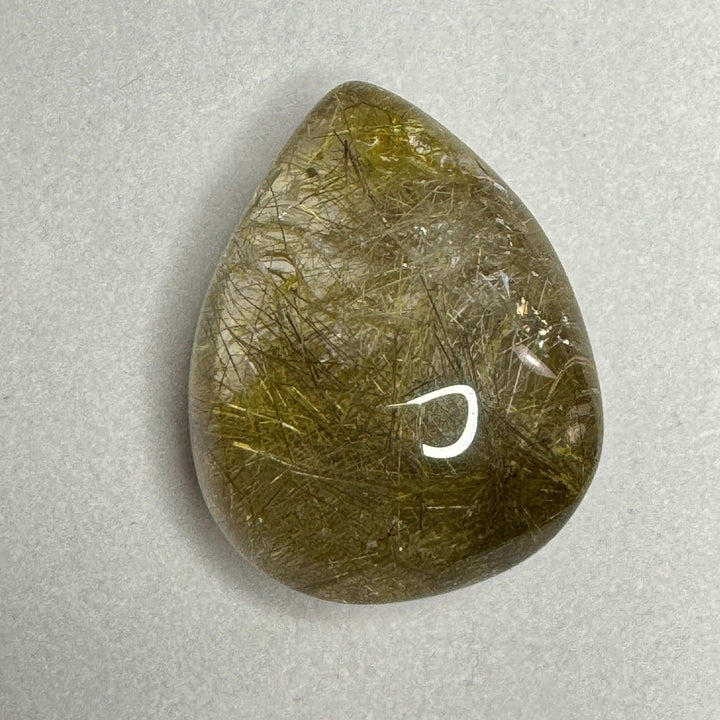 Golden Rutile Pendant Teardrop - Not Drilled