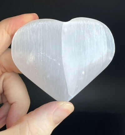 Satin Spar (Selenite) Heart (Large)