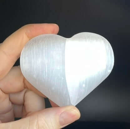 Satin Spar (Selenite) Heart (Large)