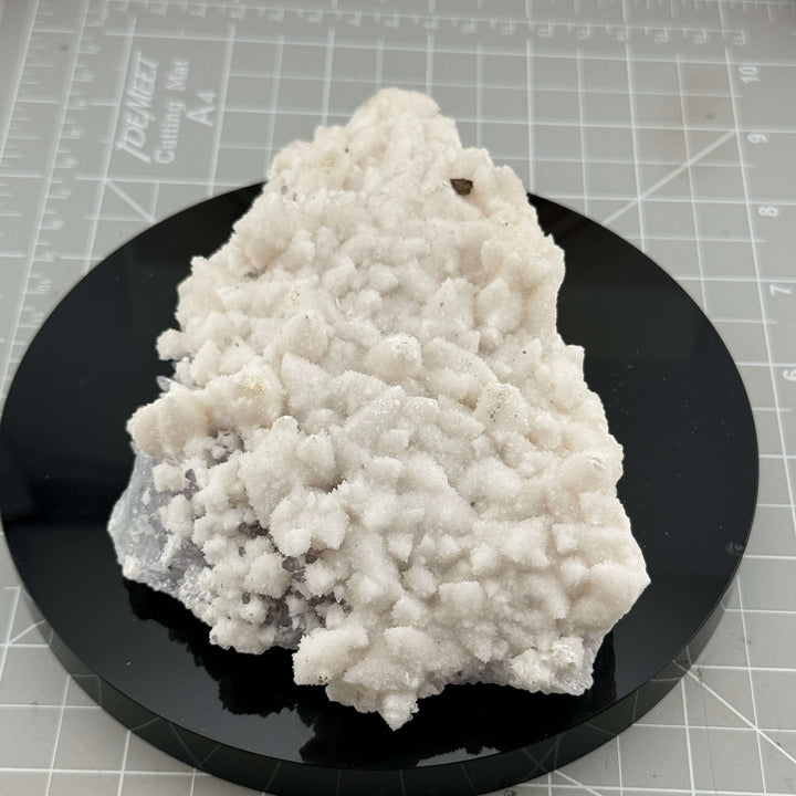 Manganoan Calcite Specimen w/Quartz (var. Amethyst) - Mexico