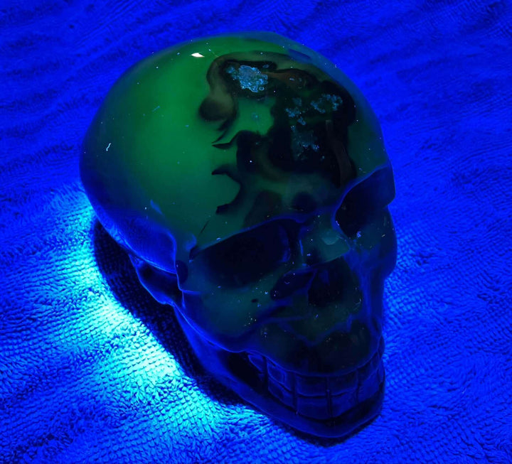 Volcano Agate Skull