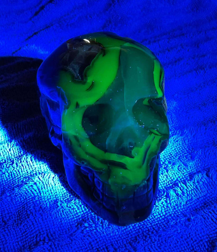 Volcano Agate Skull