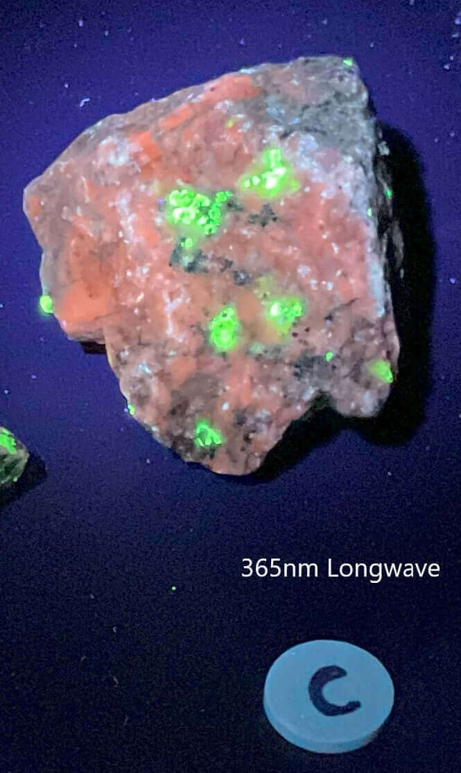 Clinohedrite, Willemite, Barite, Calcite, Hardystonite Specimen (C)