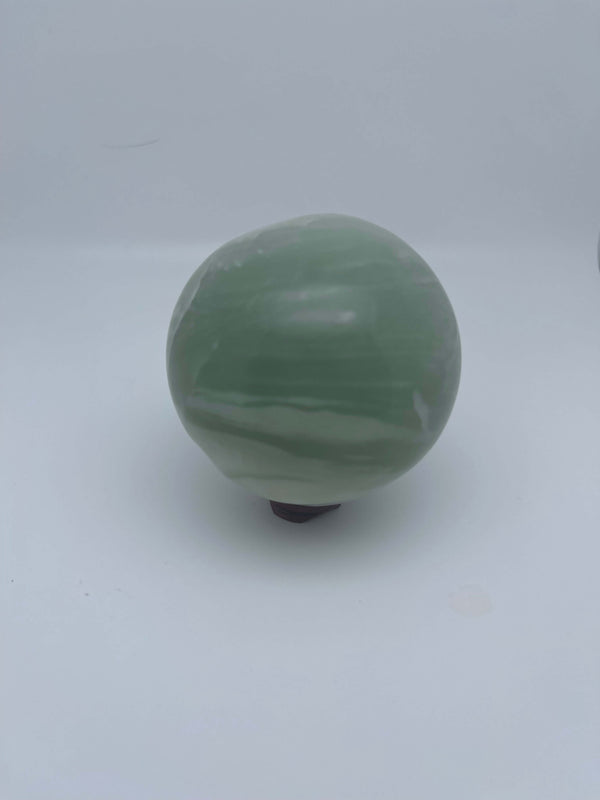 Burmese Handcarved Jade Sphere