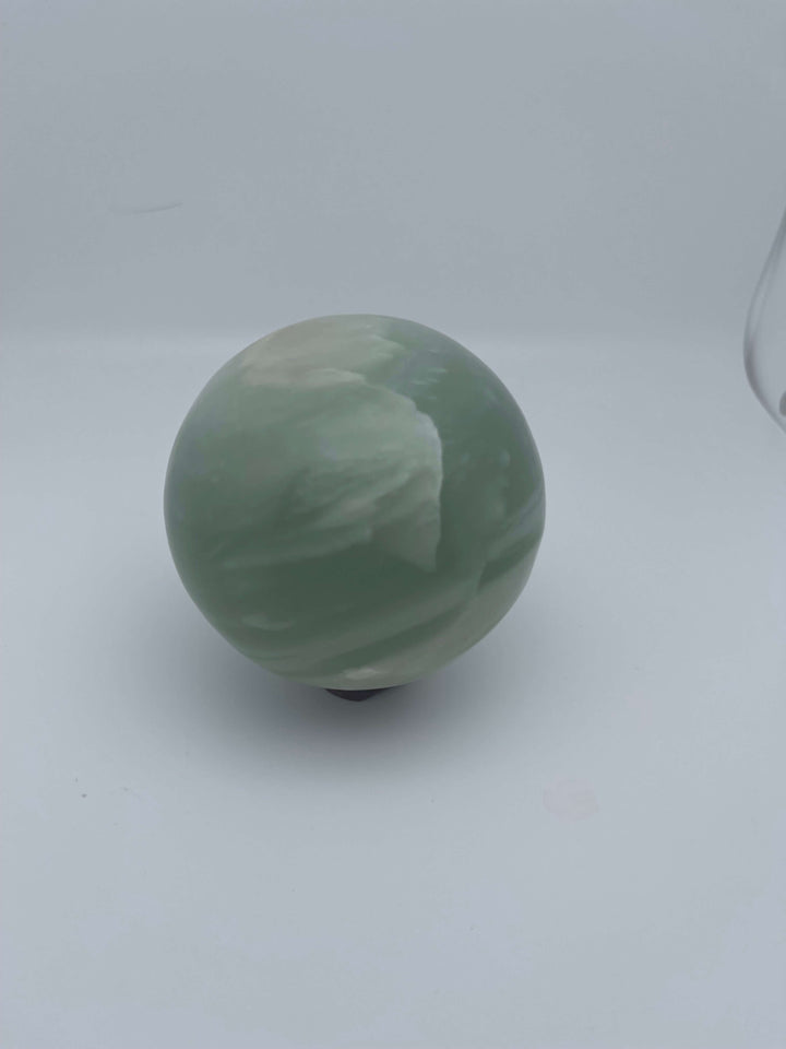 Burmese Handcarved Jade Sphere