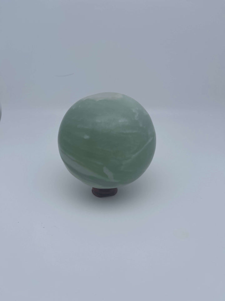 Burmese Handcarved Jade Sphere