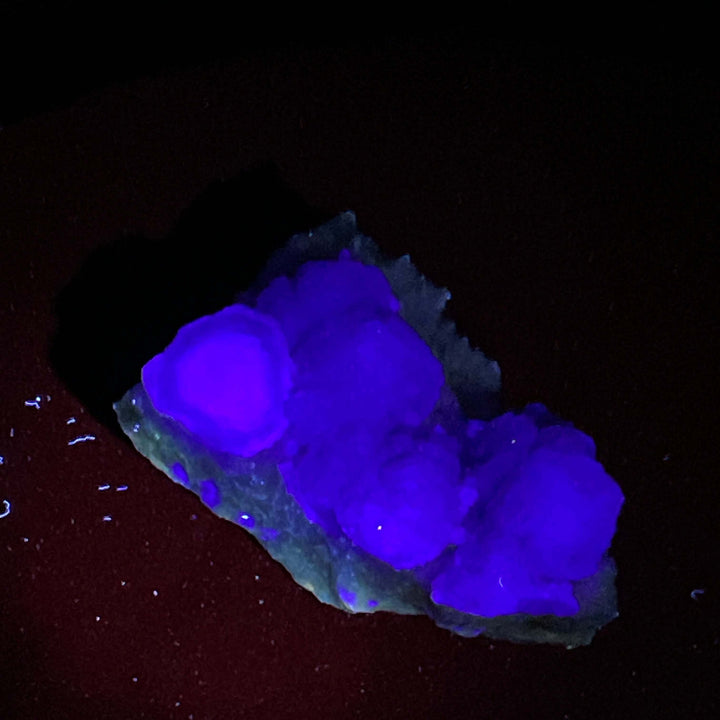 Purple Fluorite on Quartz - La Lupita, Mexico