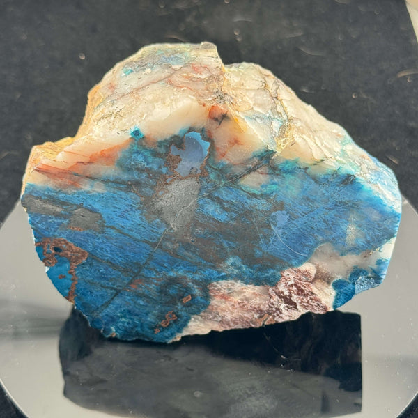 Shattuckite and Quartz - Dual Side Polished Freeform - Namibia