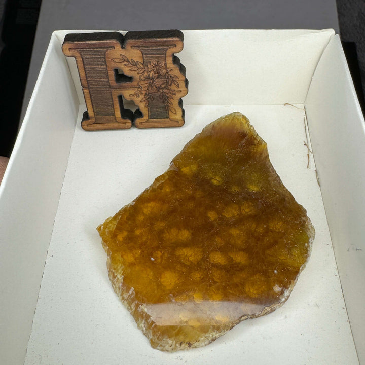 Yellow Fluorite Slab - Namibia