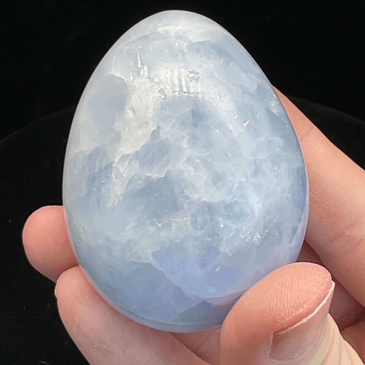 Polished Blue Celestite Crystal Egg