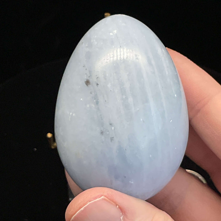 Polished Blue Celestite Crystal Egg