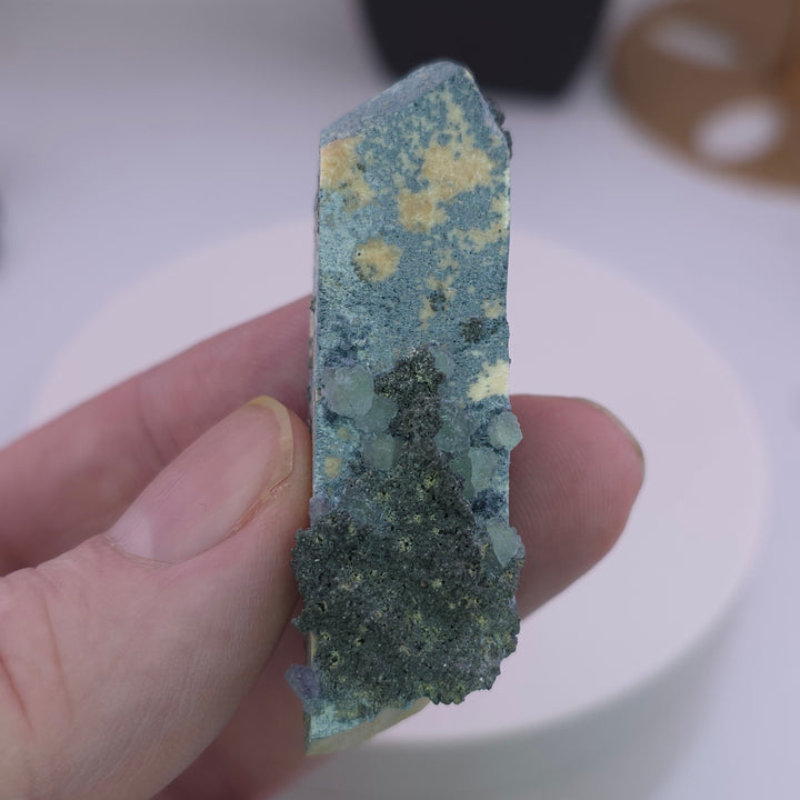 Foitite specimen with Fluorite - Erongo Mountains Gem