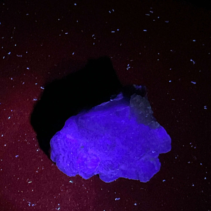 Purple Fluorite on Quartz - La Lupita, Mexico