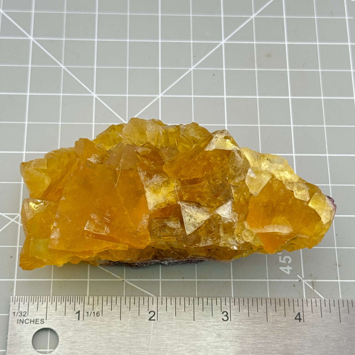 Golden Yellow/Orange Fluorite, Okorusu Mine, Otjiwarongo, Namibia