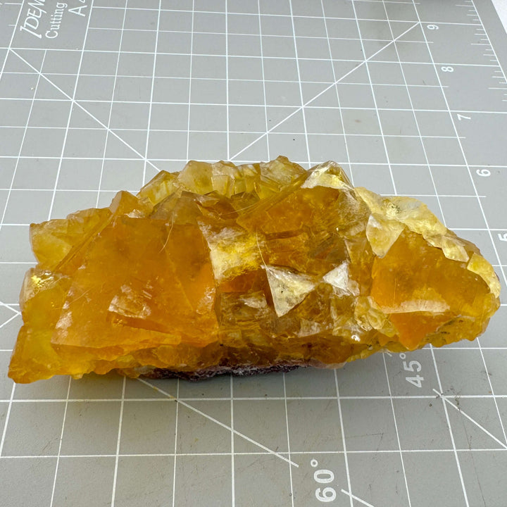 Golden Yellow/Orange Fluorite, Okorusu Mine, Otjiwarongo, Namibia