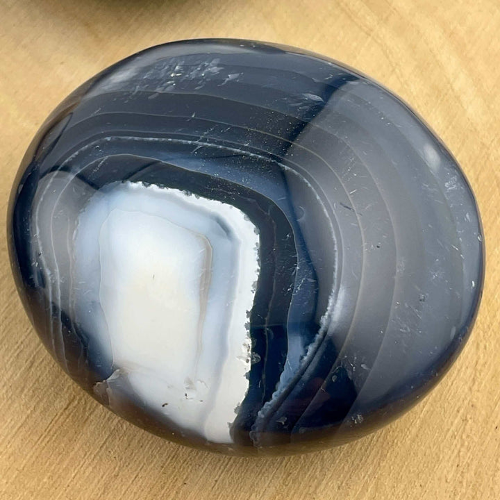 Orca Agate Palm Stone