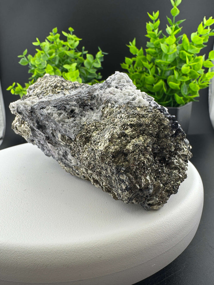 Sphalerite Pyrite Calcite Specimen - San Antonio Mine, Mexico