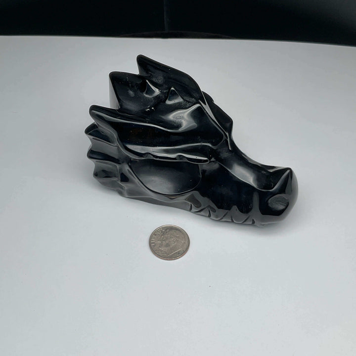 Dragon Head Crystal Carving - 3.5 inch