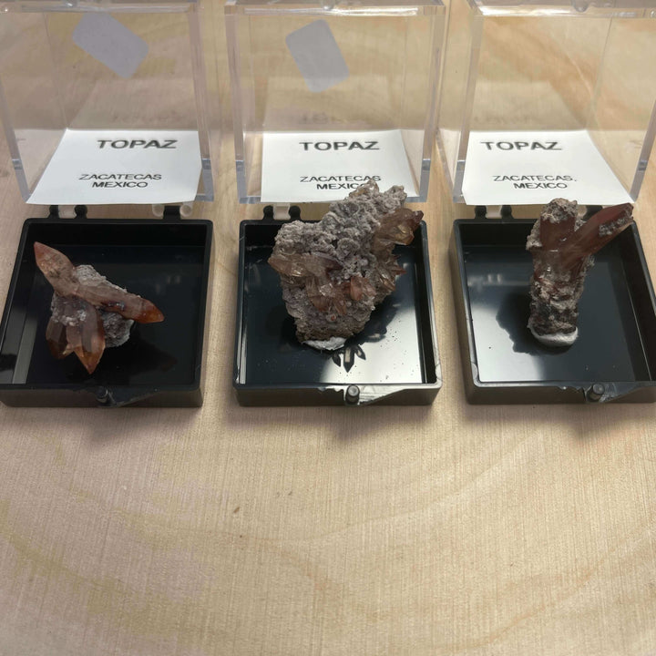 Topaz Crystal Cluster in Perky Box
