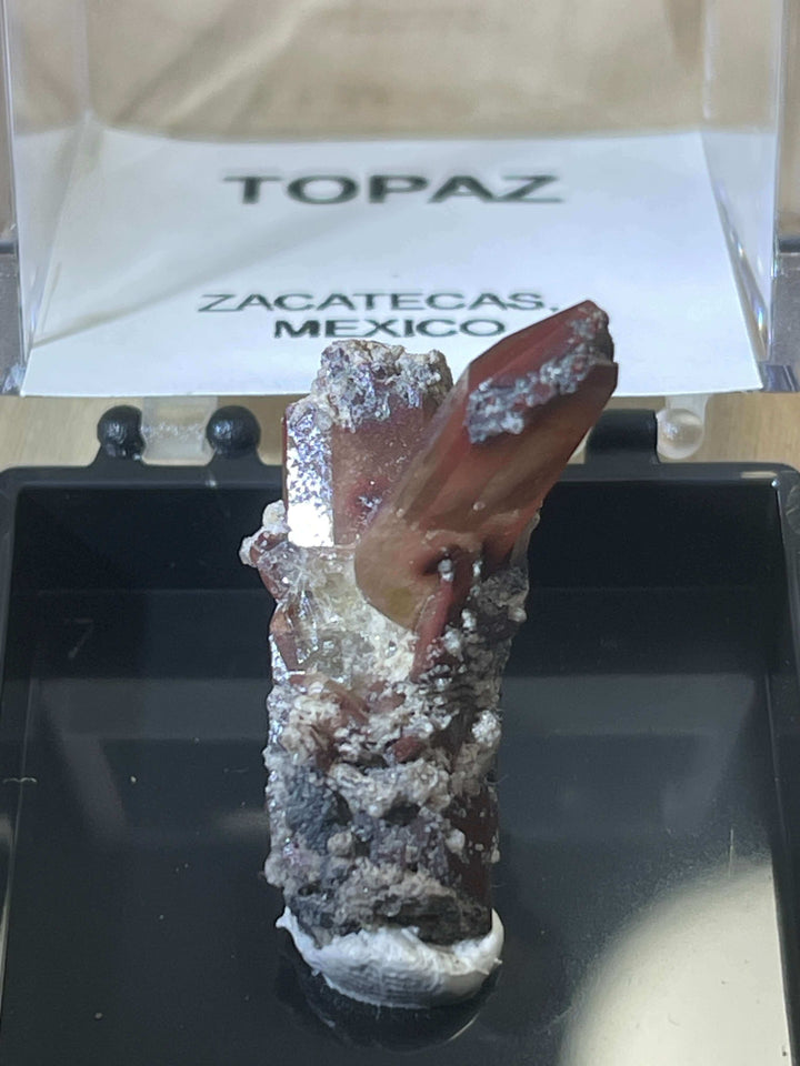 Topaz Crystal Cluster in Perky Box