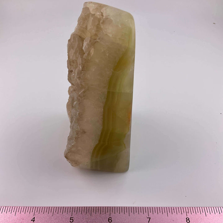 Banded Green Calcite Freeform