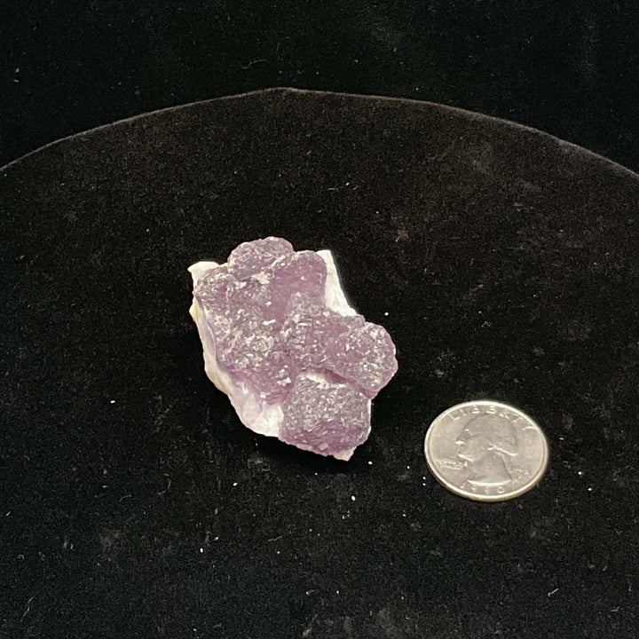 Purple Fluorite on Quartz - La Lupita, Mexico