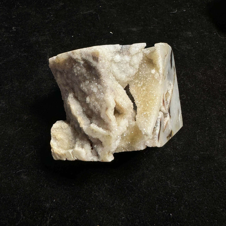 Chalcedony With Quartz Cube