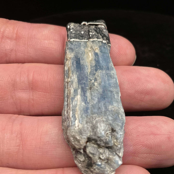 Silver Plated Blue Kyanite Pendant