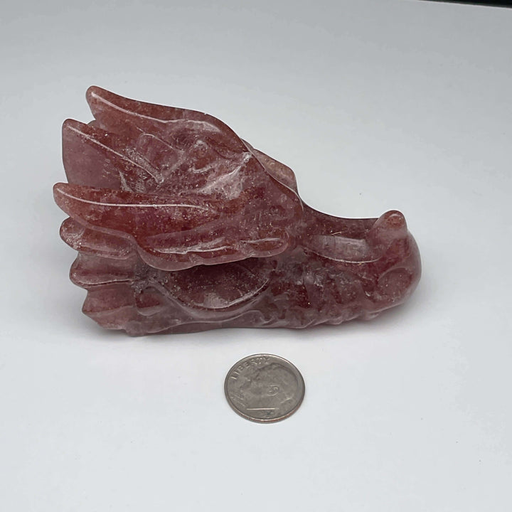 Dragon Head Crystal Carving - 3 inch