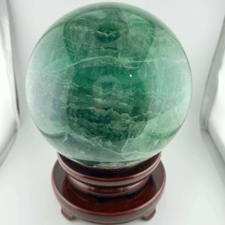 Green Fluorite Crystal Sphere / Crystal Ball - 200mm