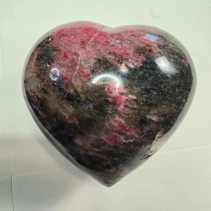 “Ice” Rhodonite Heart Carvings