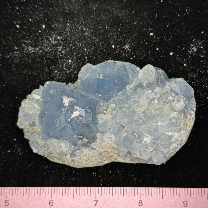 Natural Blue Celestite Crystal Specimen