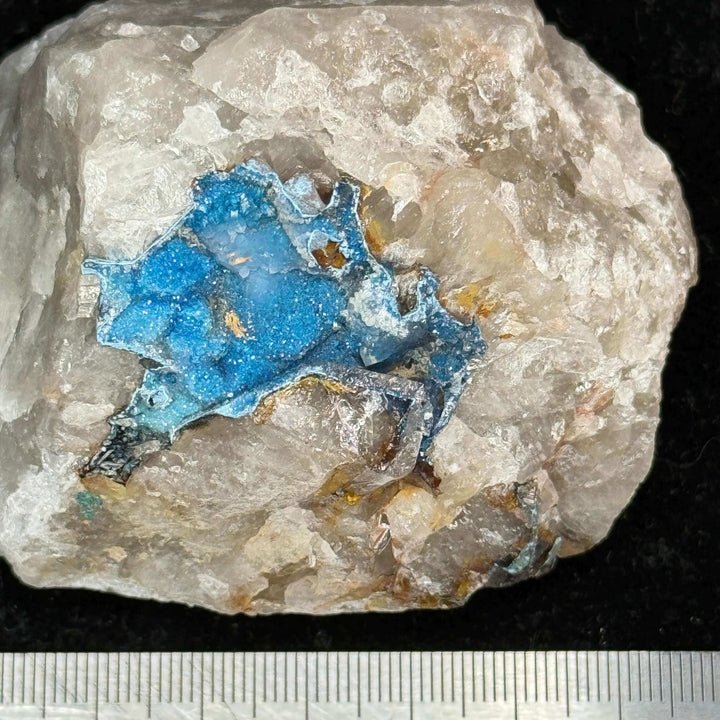 Shattuckite On Quartz Specimen - Namibia