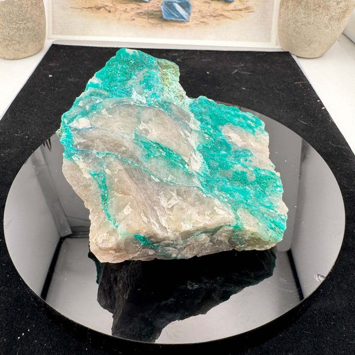 Quartz w/ Dioptase - Namibia