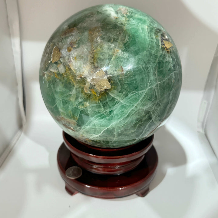 Green Fluorite Crystal Sphere / Crystal Ball  - 200mm