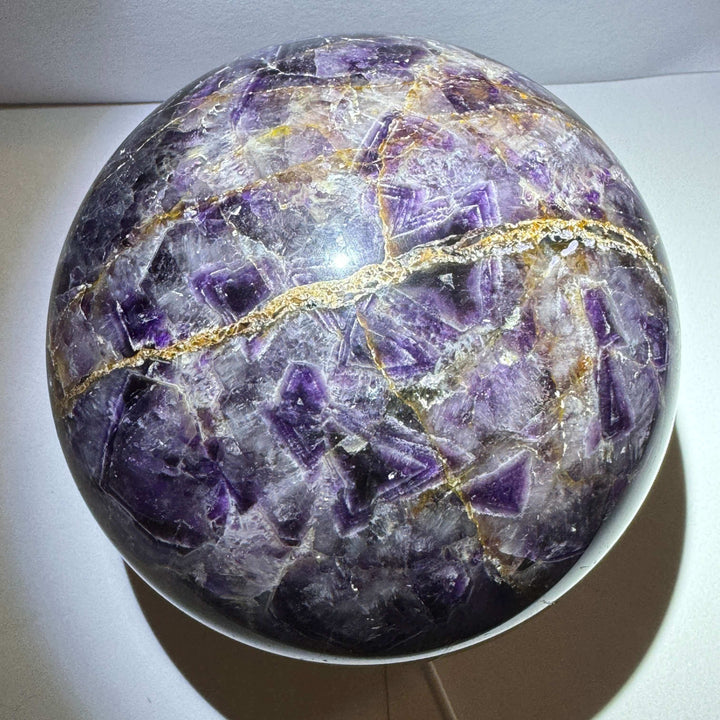 Chevron Amethyst / Dream Amethyst Crystal Sphere / Crystal Ball - 140mm