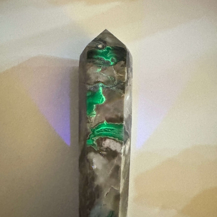 Volcano Agate Wand w/ Stand