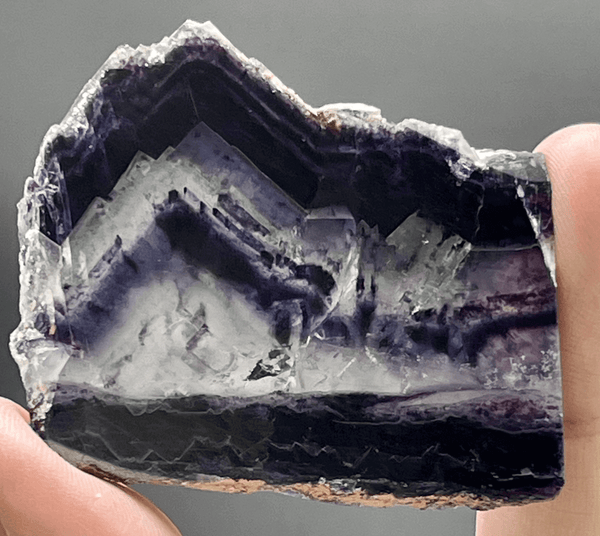 Banded Purple Fluorite Slab - "Blue River"