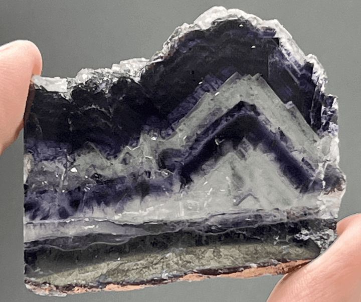 Banded Purple Fluorite Slab - "Blue River"