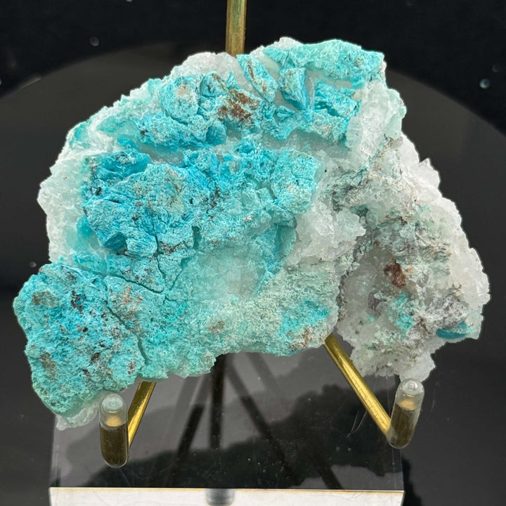 Quartz w/ Chrysocolla and Shattuckite - Milpillas, Mexico