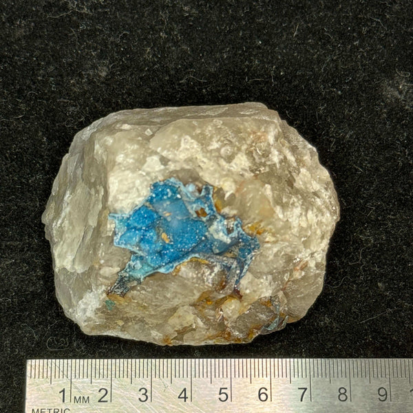 Shattuckite On Quartz Specimen - Namibia