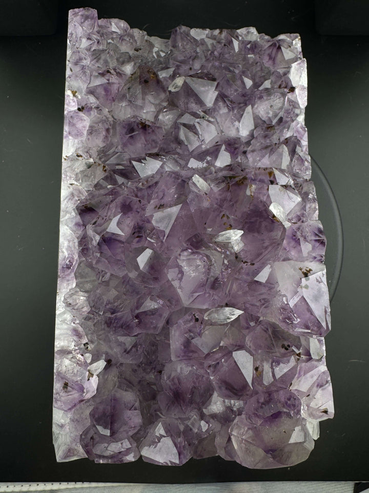 Amethyst Cluster with Golden Rutile - Brazil