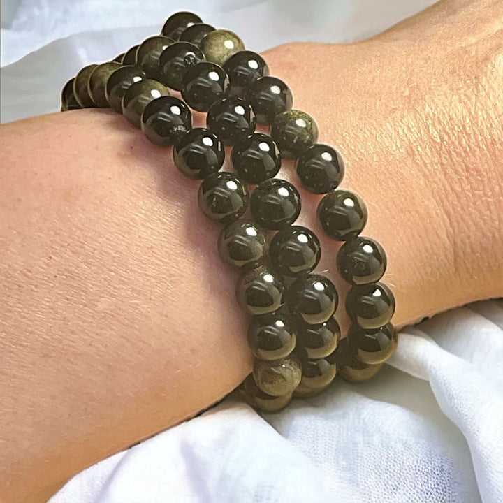 HQ Bracelets - Gold Sheen Obsidian