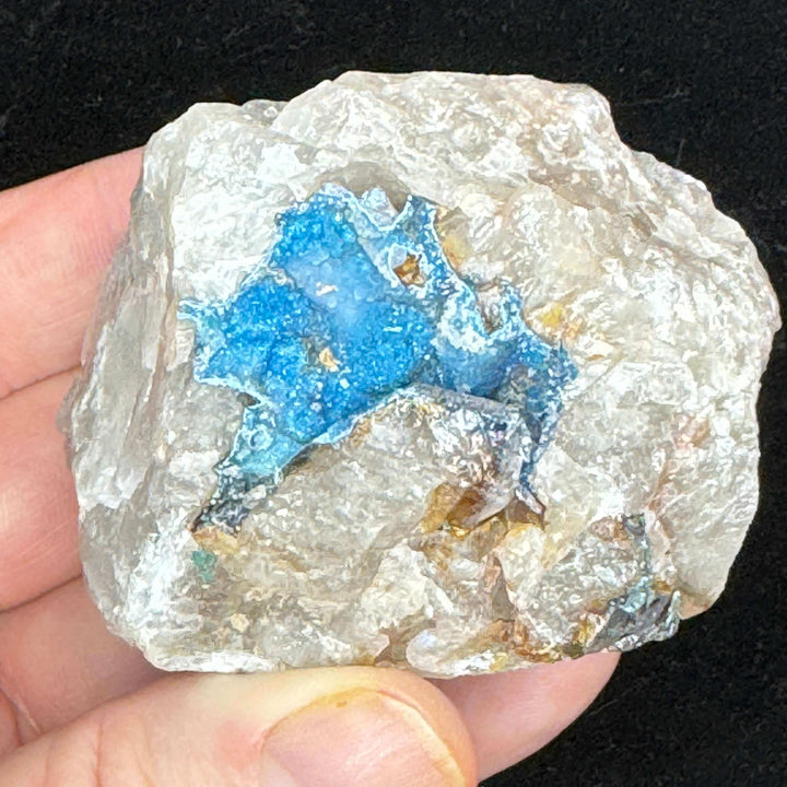 Shattuckite On Quartz Specimen - Namibia