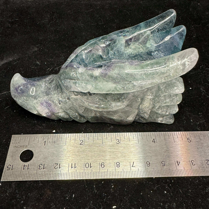 Fluorite Dragon Head Carving