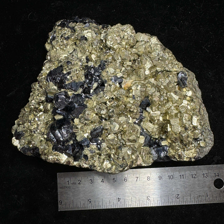 Pyrite with Schorl (Tourmaline) Specimen - Namibia