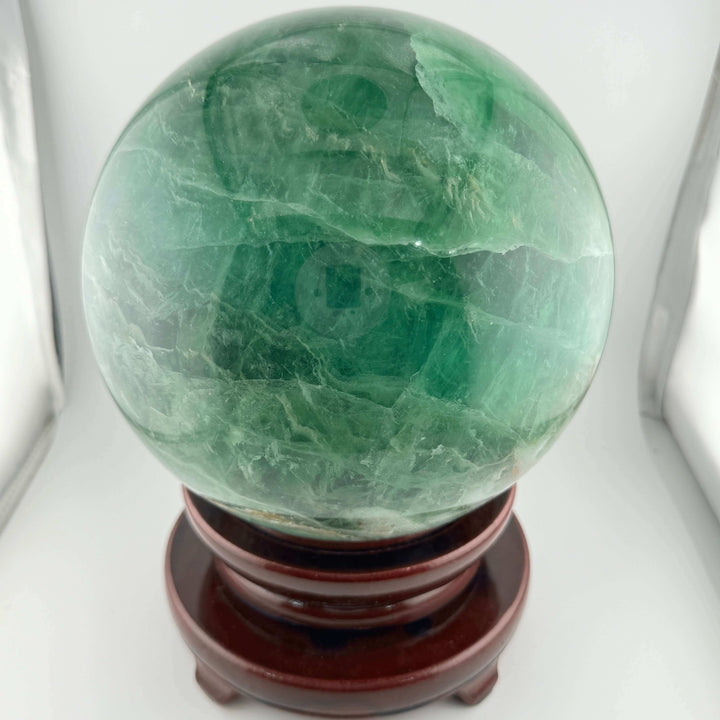 Green Fluorite Crystal Sphere / Crystal Ball - 200mm