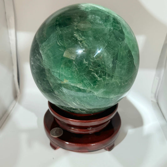 Green Fluorite Crystal Sphere / Crystal Ball - 200mm